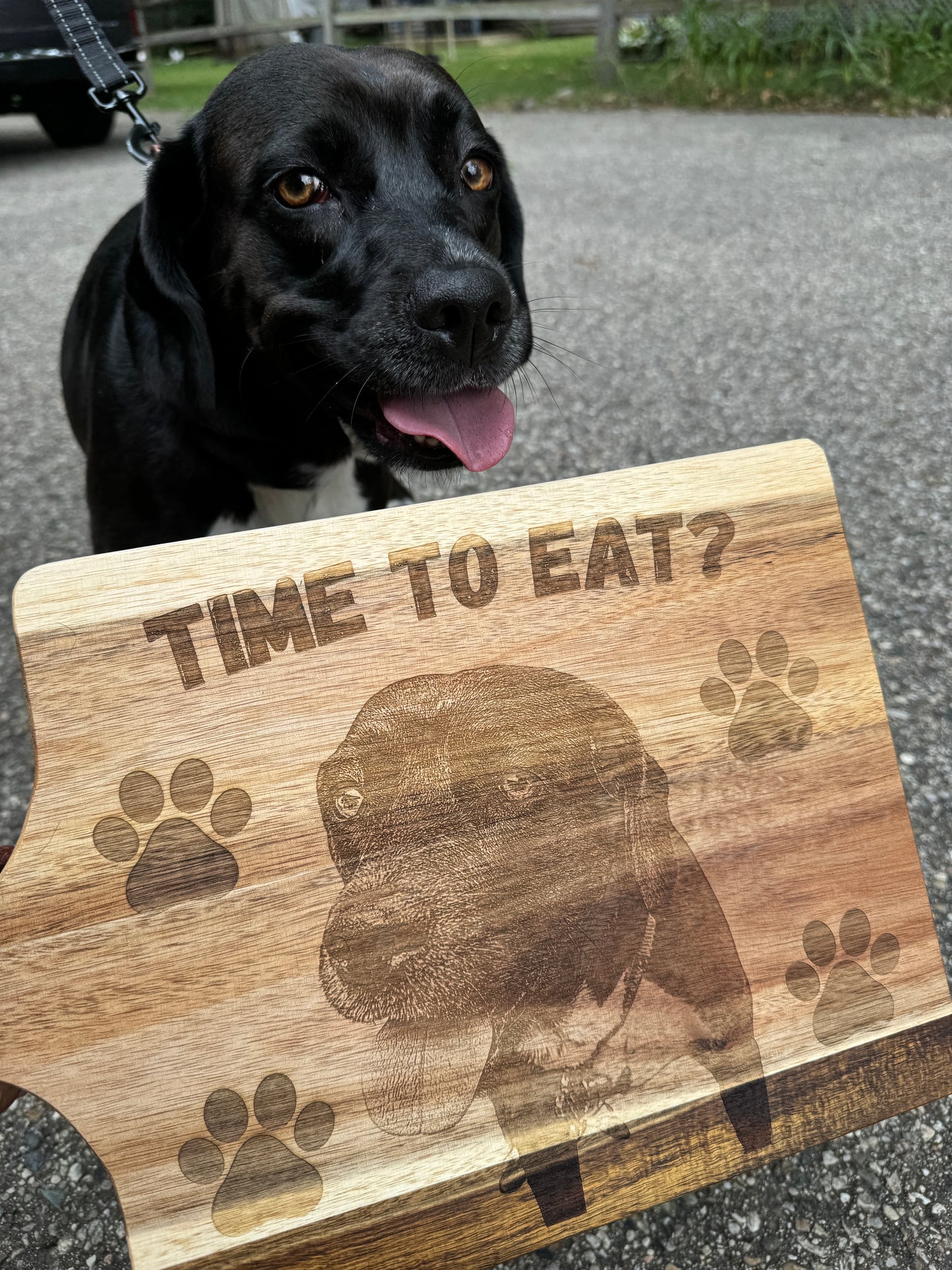 Personalized Large Charcuterie Board with Handle (Upload Your Photo)