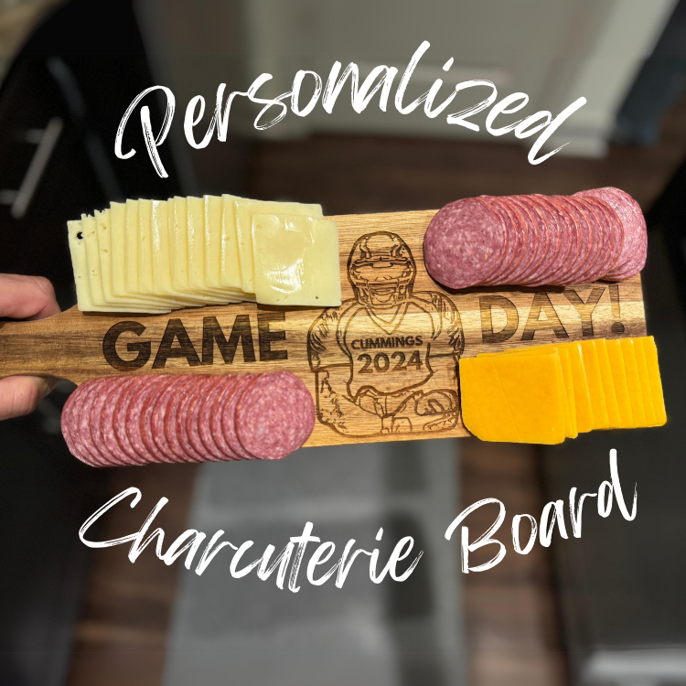 Football Night Personalized Charcuterie Board