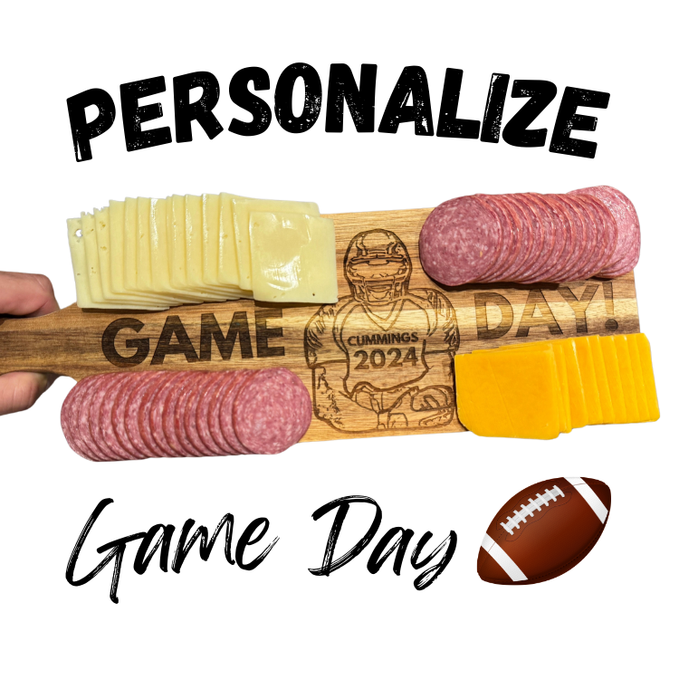 Football Night Personalized Charcuterie Board