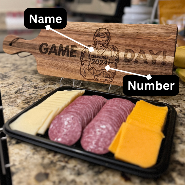 Football Night Personalized Charcuterie Board