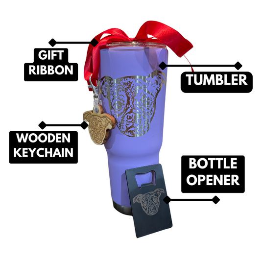 Personalized 30oz Engraved Photo Tumbler Bundle