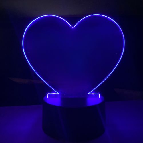 Personalized Acrylic LED Display Heart