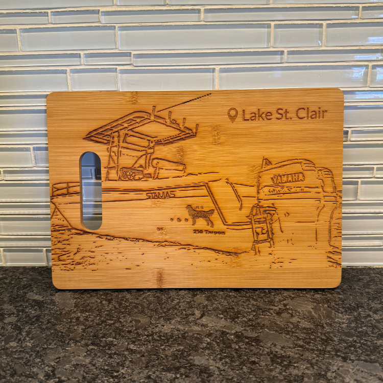 Personalized Boat Cutting Board