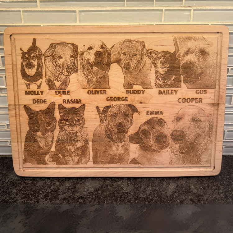 Personalized Dog Charcuterie Board Photo