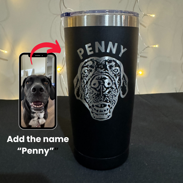 Personalized Engraved Dog Photo Mug