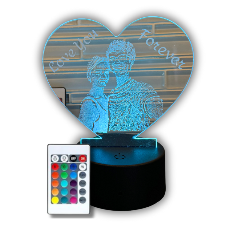 Personalized LED Hologram Couple