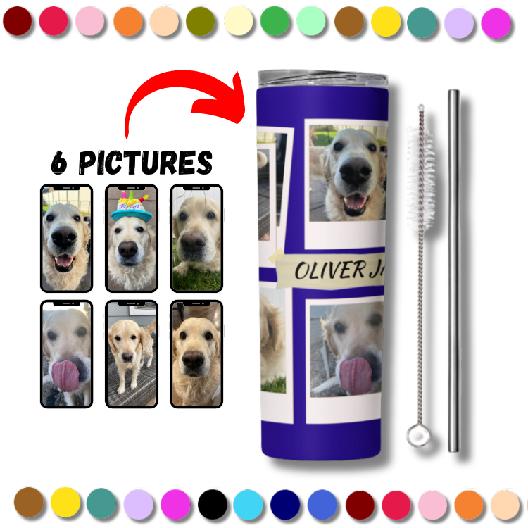 Personalized Multi-Photo Tumbler