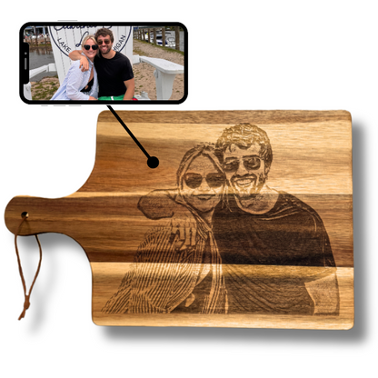 Personalized Photo Upload Charcuterie board