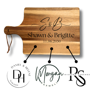 Personalized Wedding Charcuterie Board