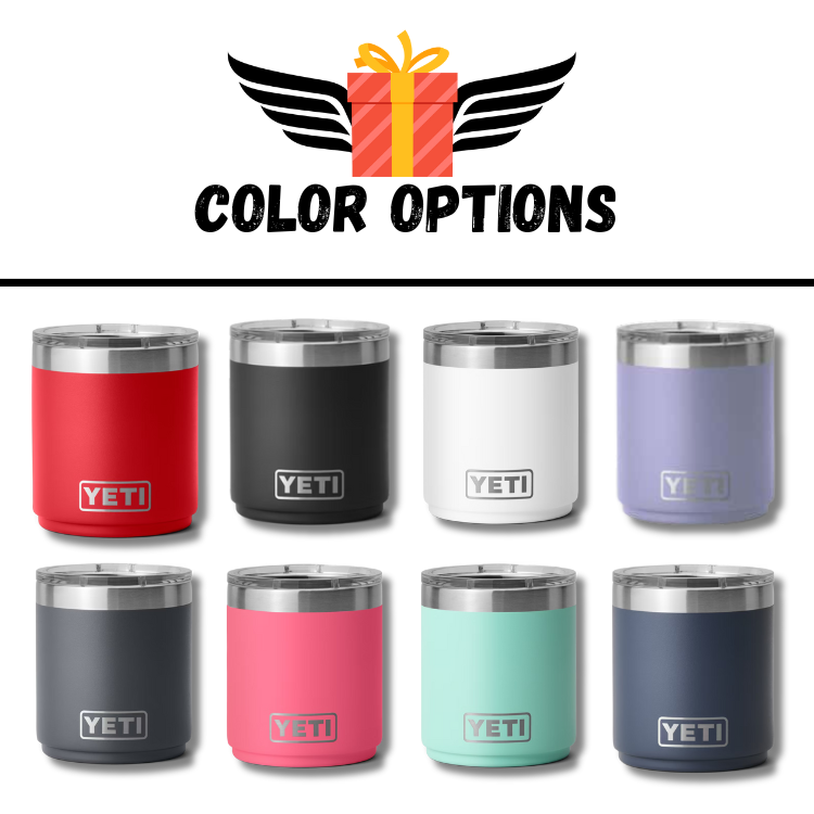 Personalized YETI Rambler 10oz Color Options