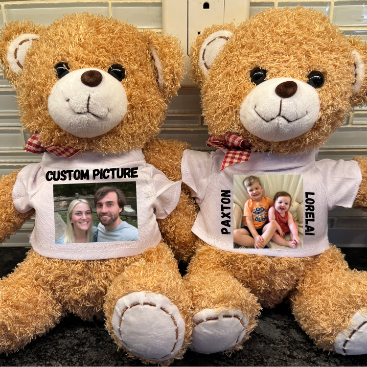 Two Personalized Teddy Bears