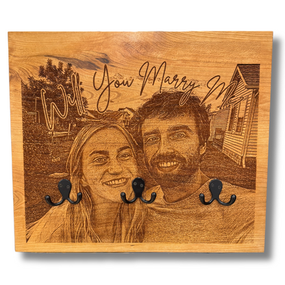 Large Personalized Photo Board Clothes Hanger